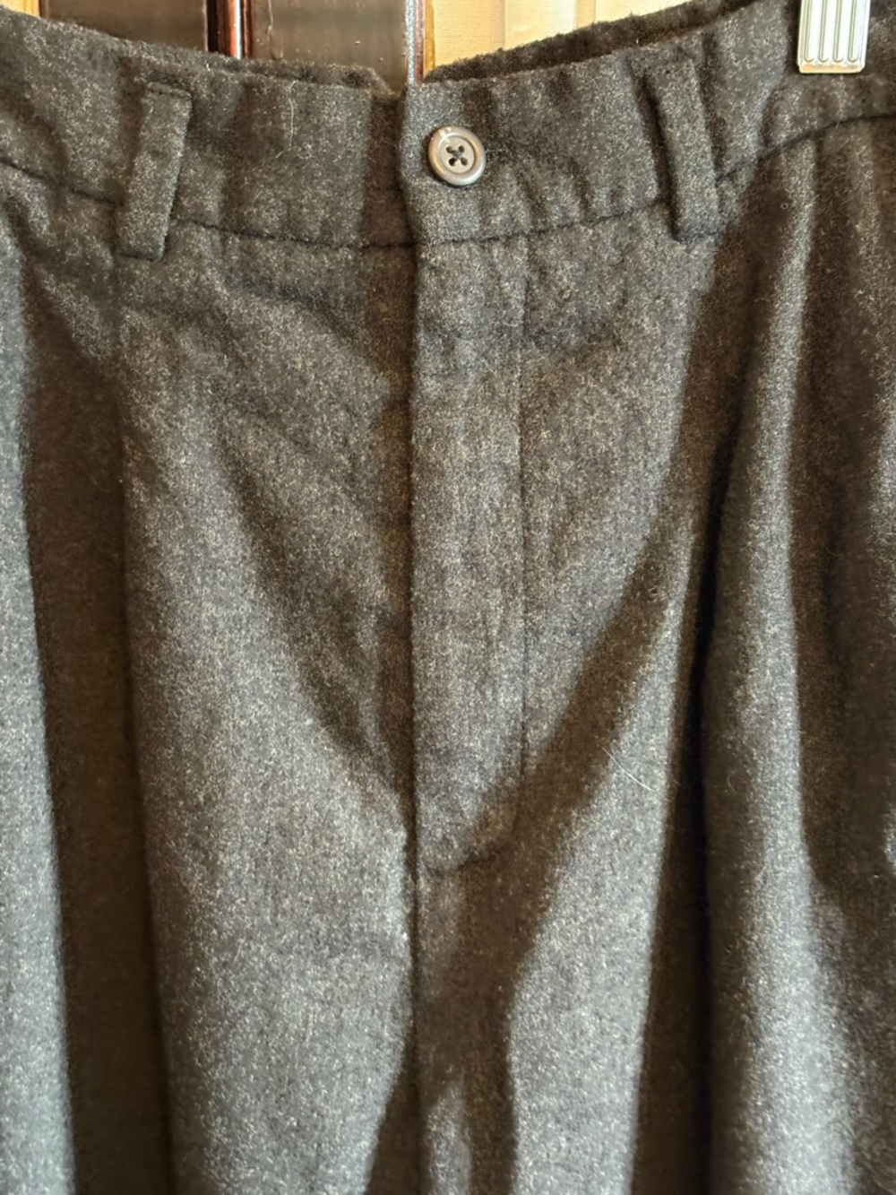 Vintage Ralph Lauren Blue Label Dark Gray Wool Trousers